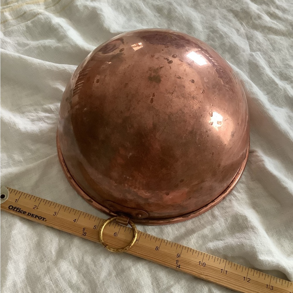 Vintage Mauviel Copper Egg White Bowl